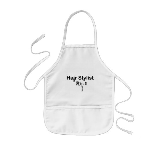 Hair Stylist Rock Apron Zazzle Com