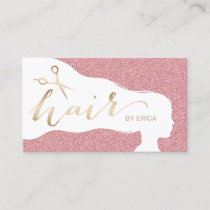 Hair Stylist Rose Gold Glitter Salon Appointments