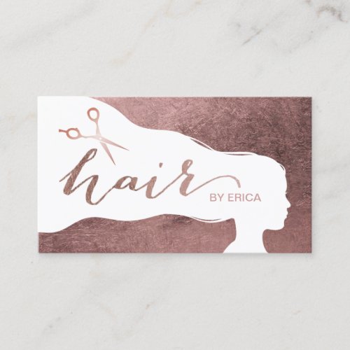 Hair Stylist Rose Gold Leaf Salon Appointments