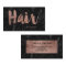 Hair stylist rose gold typography black marble
