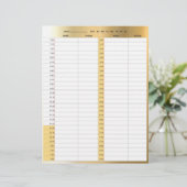 Hair stylist salon 1-day appointment book pages (Standing Front)