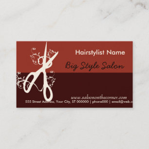 Hair Stylist Salon Beauty Spa Modern Appointment Card
