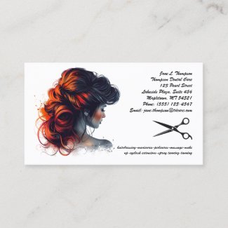 Hair Stylist & Salon Business Card