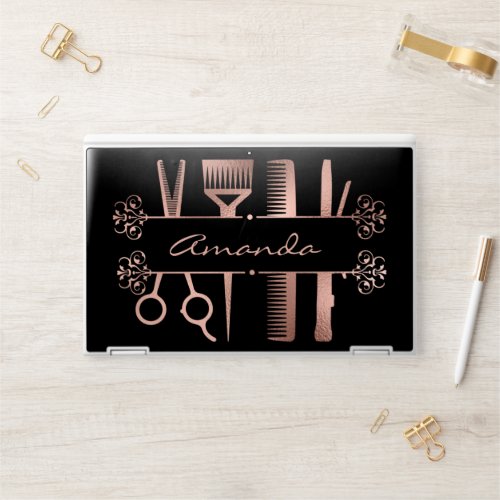 Hair Stylist Salon Scissors  Personalized HP Laptop Skin