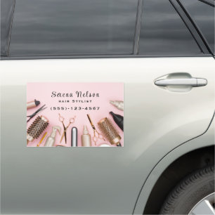 Hair stylist Salon Tools Beauty Business Car Magnet