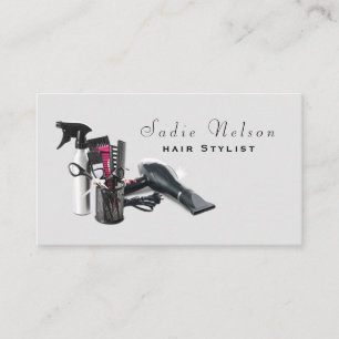 Hair stylist Salon Tools Beauty Business Card
