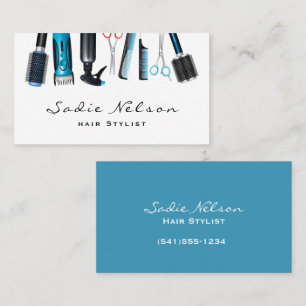 Hair Stylist Salon Tools Beauty Business Card