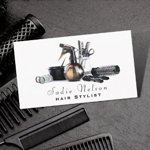 Hair stylist Salon Tools Beauty Business Card