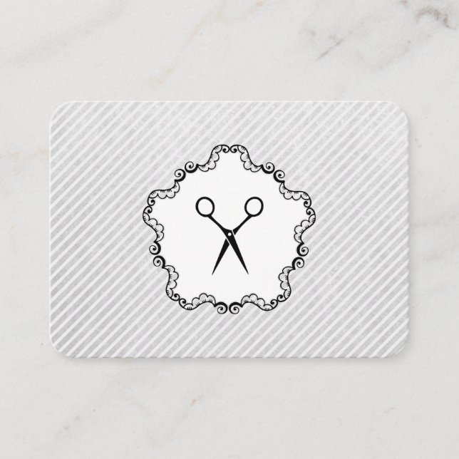 Hair Stylist Scissor Icon Loyalty Card (Front)