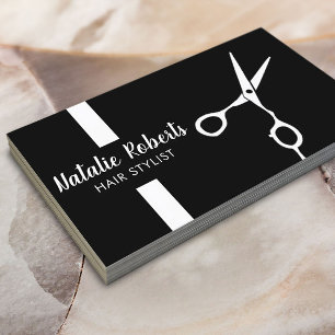 Hair Stylist Scissor Professional Barber Business Card