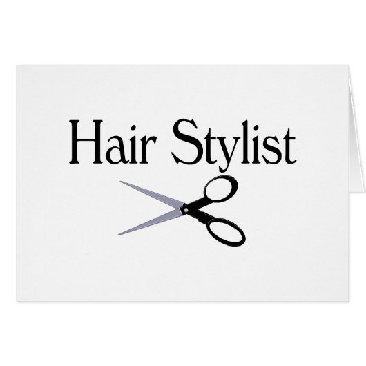 Hair Stylist Scissors Cards (Front Horizontal)