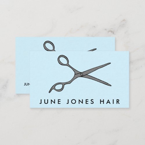 Hair Stylist Scissors Chic Line Drawing CUSTOM Business Card