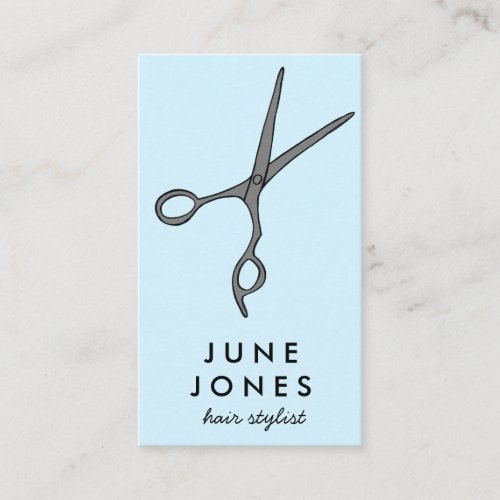 Hair Stylist Scissors Chic Minimal Line Art CUSTOM Business Card