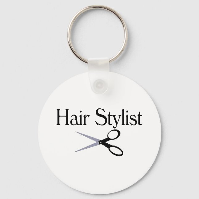Hair Stylist Scissors Keychain (Front)