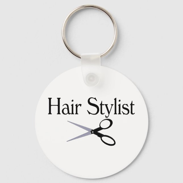 Hair Stylist Scissors Keychain (Front)