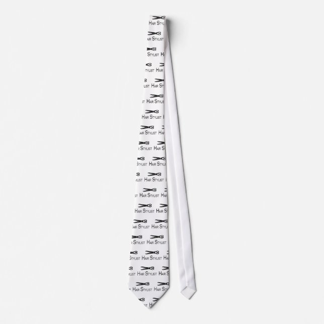 Hair Stylist (Scissors) Neck Tie (Front)