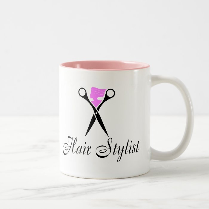 Hair Stylist (Scissors/Pink) Coffee Mugs