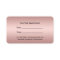 Hair Stylist Script Foil Rose Gold Appointment