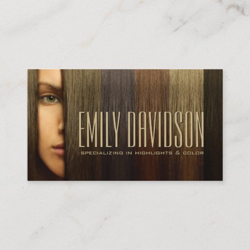 Customizable Haircut stylist business card