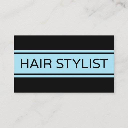 Customizable Hair Stylist Stripe Business Card