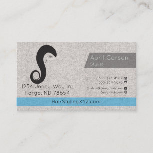 Hair Stylist Studio Custom business card