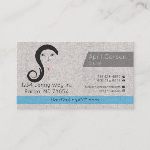 Hair Stylist Studio Custom business card
