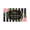 Hair Stylist Stunning Floral Gold Glitter Stripes