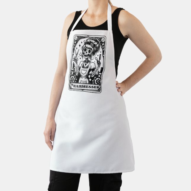 Hair Stylist Tarot Business Card Apron (Insitu)