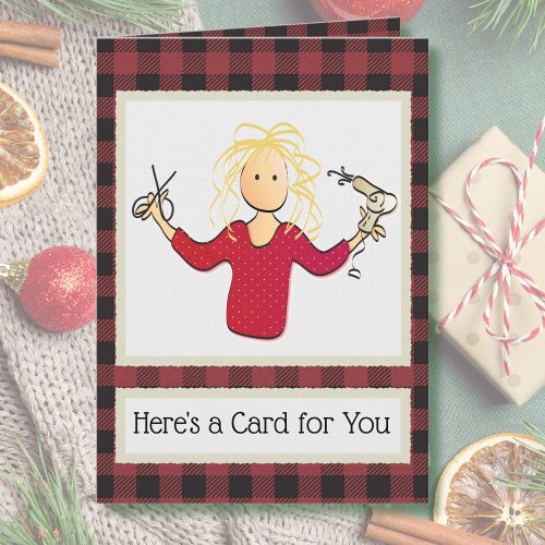 Hair Stylist Thank You from Customer Christmas  Card