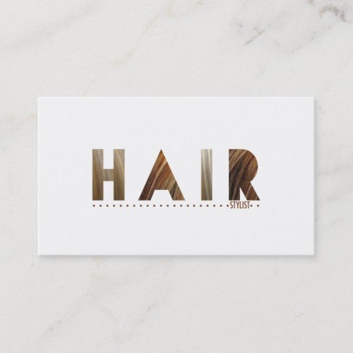 Hair Stylist Todays Best Award Business Card