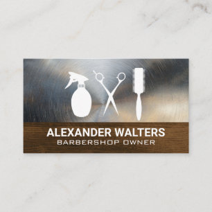 Hair Stylist Tools   Beauty Business Card