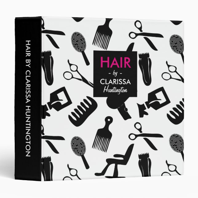 Hair Stylist Tools Pattern Binder (Front/Spine)