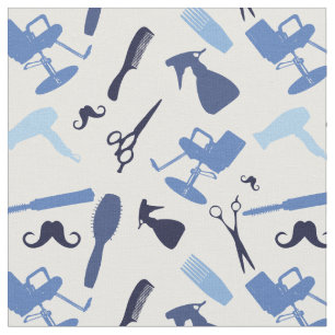 Hair stylist tools pattern fabric