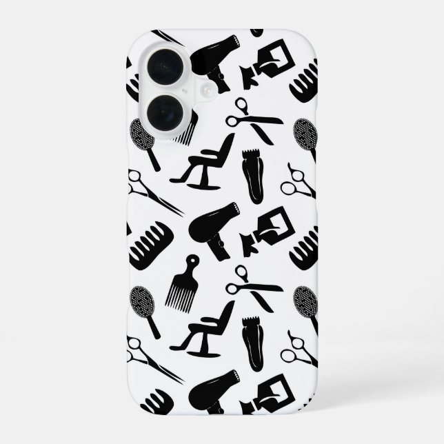 Hair Stylist Tools Pattern Iphone Case (Back)