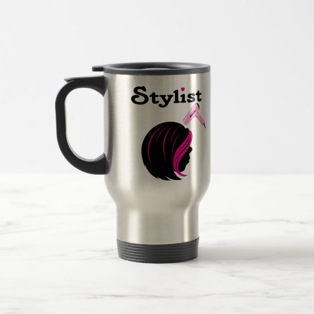Hair Stylist Travel Mug (Left)