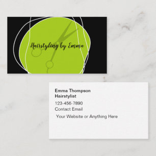 Hair Stylist Trendy Business Cards