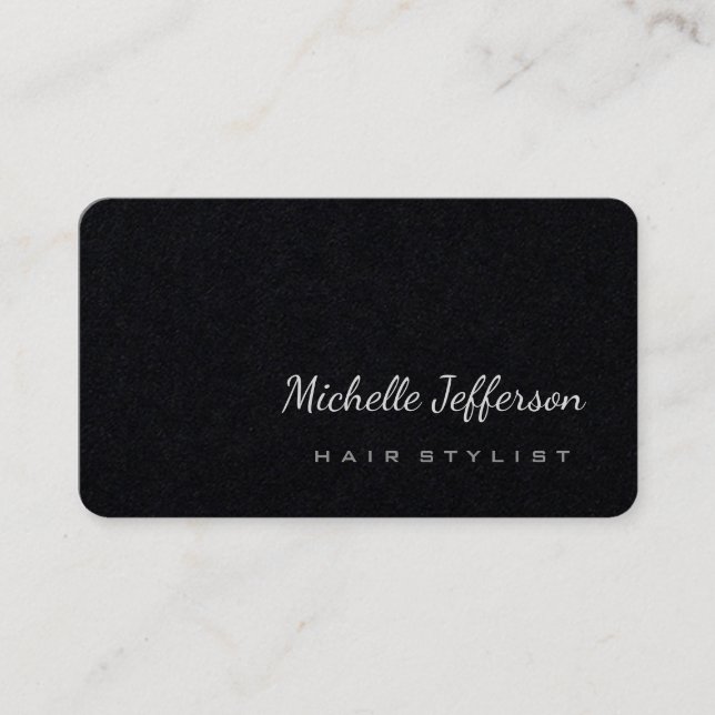 Hair Stylist Trendy Minimalist Modern Premium Business Card (Front)