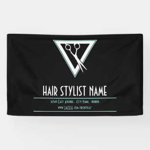 hair stylist tri scissors banner