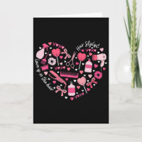 Hair Stylist Valentine's Day Heart Hairdresser Cos
