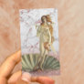 Hair Stylist Venus & Gold Scissor Rose Gold Marble Business Card