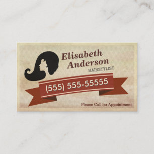 Hair Stylist - Vintage Call for Appointment Card