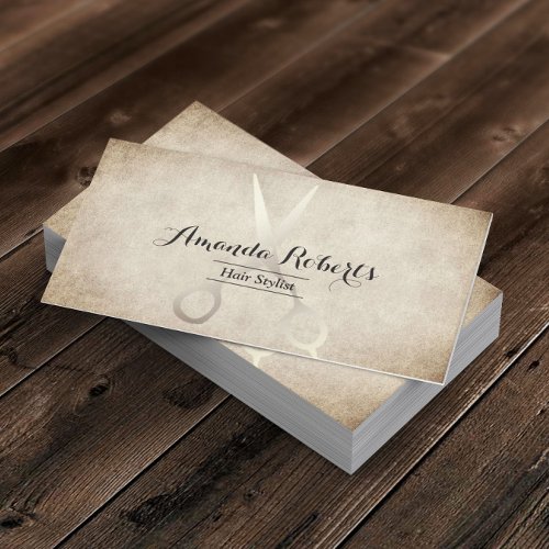 Hair Stylist Vintage Hairdresser Hair Salon Business Card