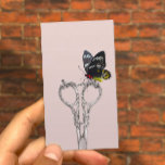 Hair Stylist Vintage Scissor Butterfly Blush Pink Business Card<br><div class="desc">Hair Stylist Vintage Scissor & Butterfly Elegant Blush Pink Business Cards.</div>