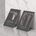 Hair Stylist Vintage Scissor & Comb Pink & Gray Business Card<br><div class="desc">Hair Stylist Vintage Scissor & Comb Pink & Gray Beauty Salon Business Cards.</div>