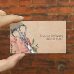 Hair Stylist Vintage Scissor Elegant Floral Salon Business Card<br><div class="desc">Hair Stylist Vintage Scissor Elegant Floral Salon Business Card.</div>