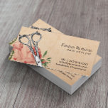 Hair Stylist Vintage Scissor Floral Appointment<br><div class="desc">Hair Stylist Vintage Scissor Floral Appointment Reminder Card.</div>