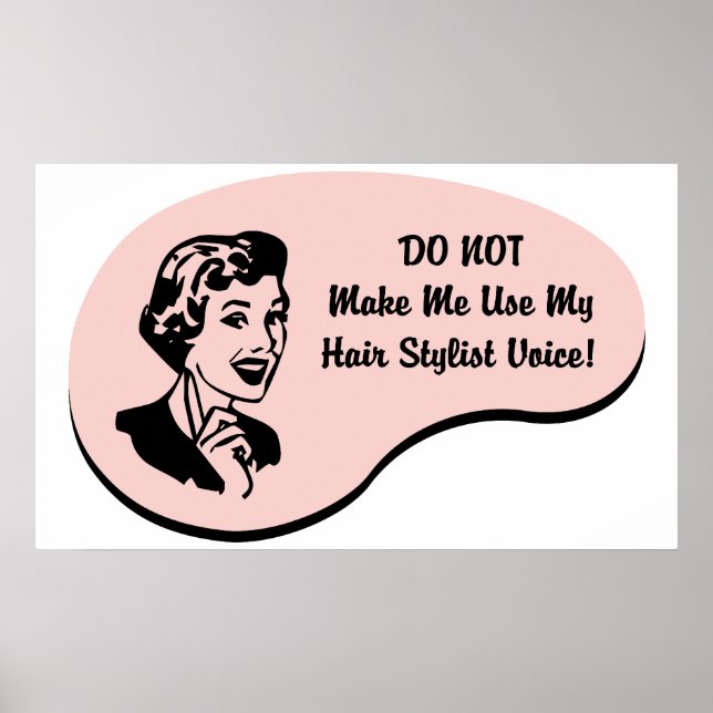 Hair Stylist Voice Poster (Front)