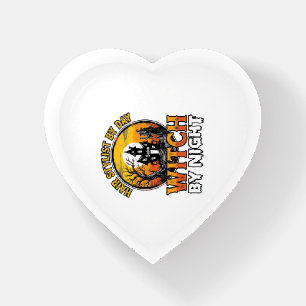 Hair Stylist Witch By Night Vintage Halloween Desi Paperweight