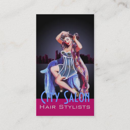 Customizable Hair Stylists - Business Card