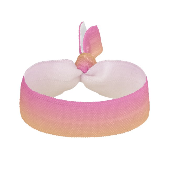 Hair Tie: “PINK AND ORANGE OMBRE” Hair Tie (Front)